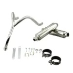 New Heavy Duty Twin Chrome Exhaust For Honda Monkey & DAX