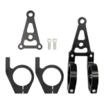 45mm CNC Headlight Bracket Black For Honda
