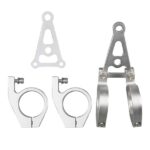 45mm CNC Headlight Bracket Silver For Honda