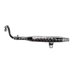 50-70cc Chrome Standard Upswept Exhaust Pipe With E Mark For Honda DAX CT70