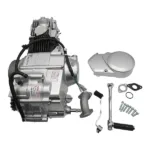 88CC Kick Start Engine Manual Cluth HD Silver Engine