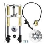Honda Z50 Forks 570mm Gold with Floating Brake Disc for Monkey Z50